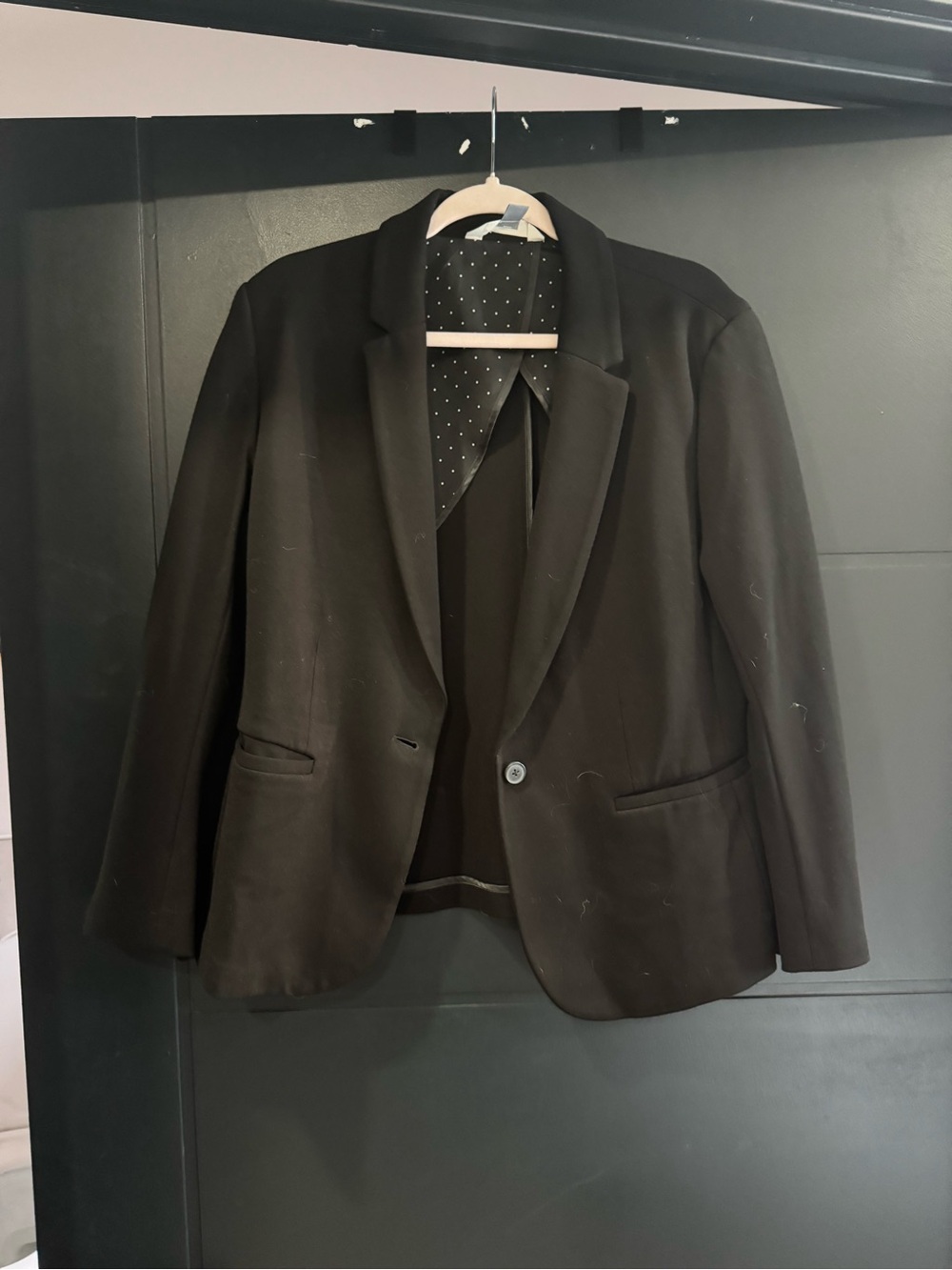 Old Navy Black Women's Tailored Single-Button Blazer